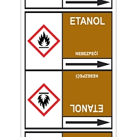 Značení potrubí, etanol